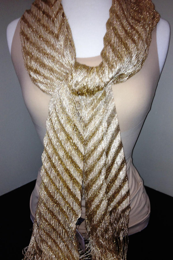Sparkle Scarf, Gold - Elise