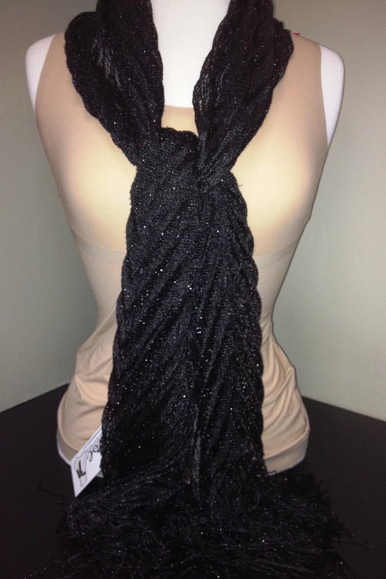 Sparkle Scarf, Black