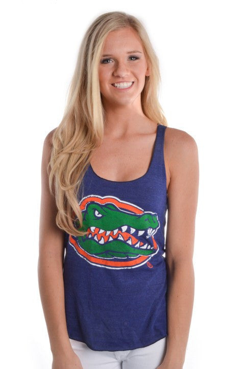 Judith March: Gator Head Tank, Blue