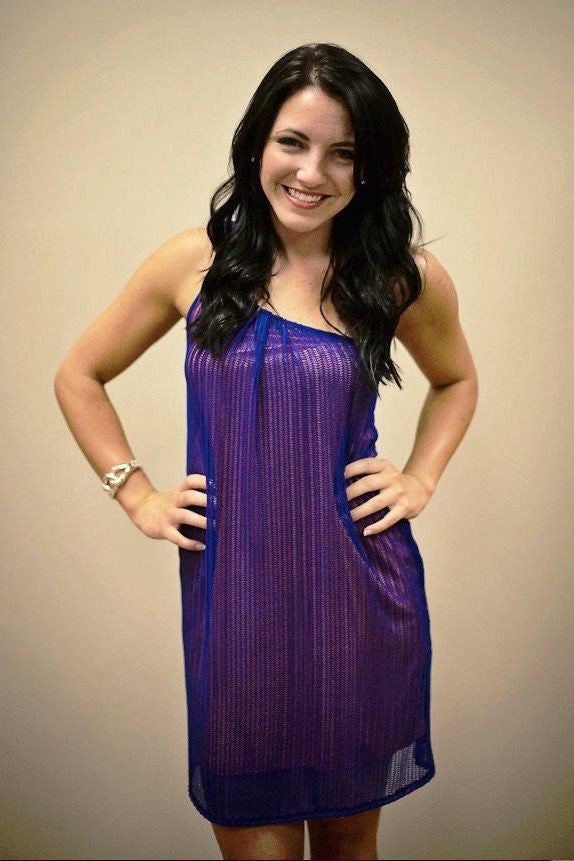 Judith March: Gators Dress, Orange/Blue