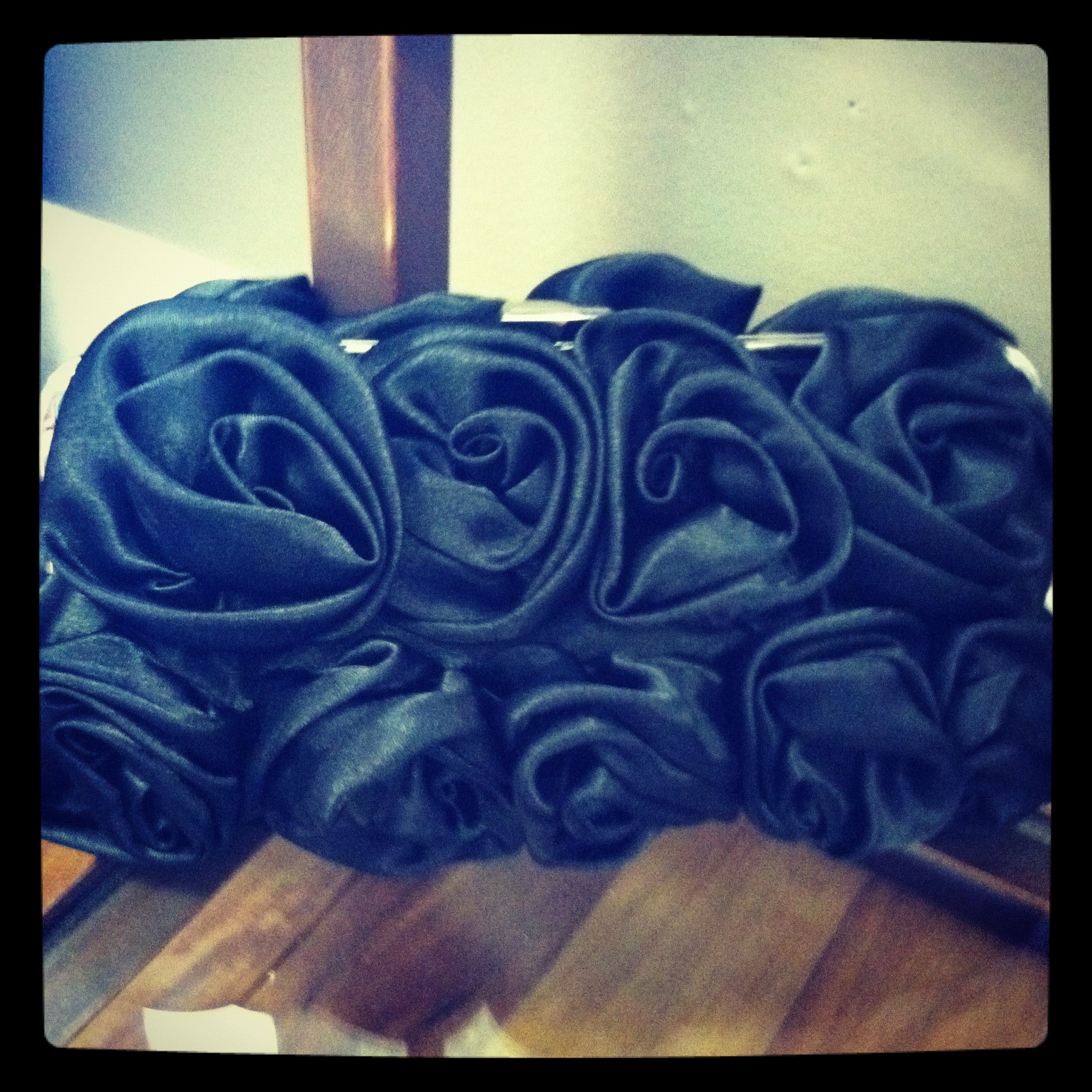 Flower Handbag, Black