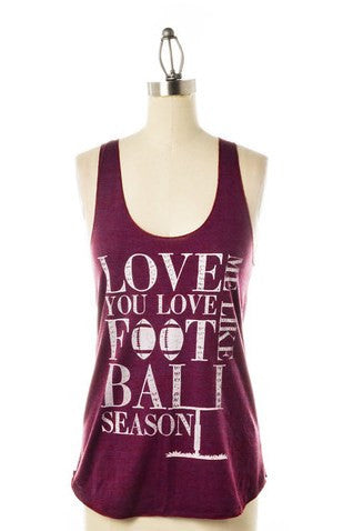 Judith March: Football Tank, Burgundy