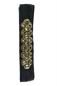 Pink Pewter: Maxine Headband, Gold