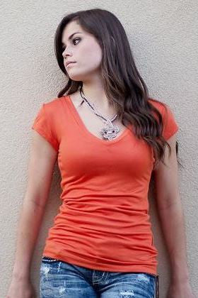 Karlie: Walker Top, Orange