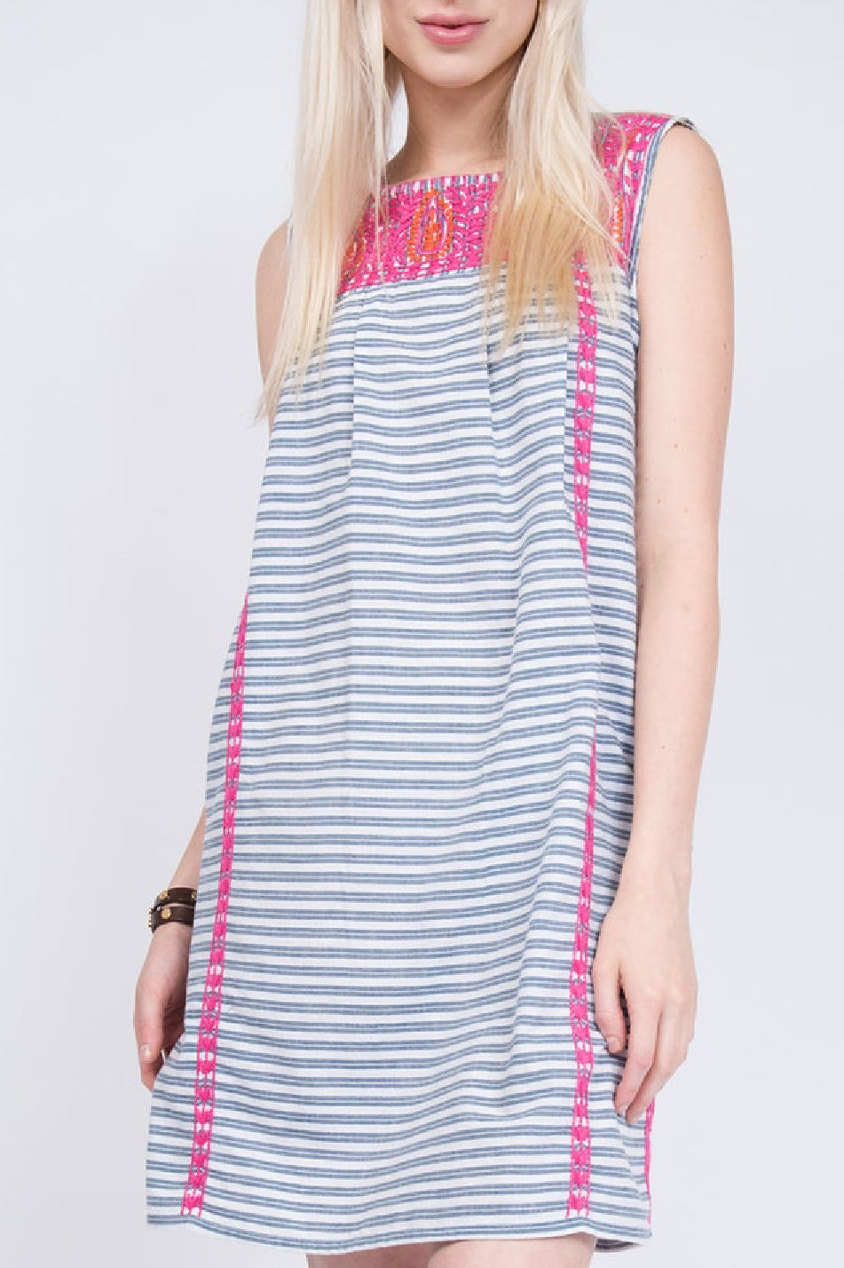 Uncle Frank: Embroidered Dress, Multi Uncle Frank: Embroidered Dress, Multi